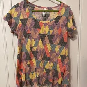 Multicolored Lularoe Classic T